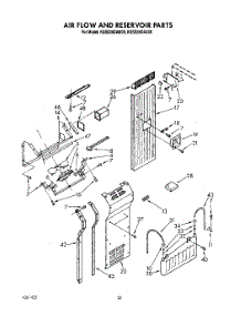 16 - Air Flow And Reservoir parts for Kitchenaid Refrigerator KSSS36DAW00 from AppliancePartsPros.com