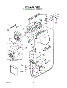 17 - Icemaker, Lit / Optional parts for Kitchenaid Refrigerator KSSS36DAW00 from AppliancePartsPros.com