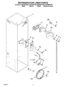 04 - Refrigerator Liner parts for Kitchenaid Refrigerator KSSS36FKB00 from AppliancePartsPros.com