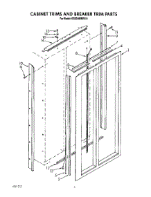03 - Cabinet Trims And Breaker Trim parts for Kitchenaid Refrigerator KSSS48MWX01 from AppliancePartsPros.com