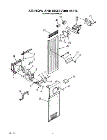 05 - Air Flow And Reservoir parts for Kitchenaid Refrigerator KSSS48MWX01 from AppliancePartsPros.com