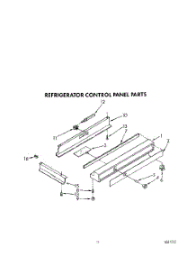 10 - Refrigerator Control Panel parts for Kitchenaid Refrigerator KSSS48MWX01 from AppliancePartsPros.com