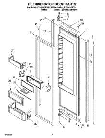 10 - Refrigerator Door Parts parts for Kitchenaid Refrigerator KSSO42QMW01 from AppliancePartsPros.com