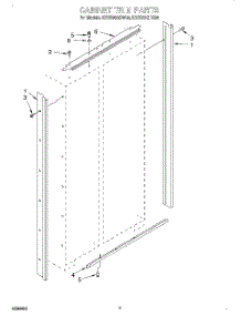 02 - Cabinet Trim parts for Kitchenaid Refrigerator KSSS36QDX04 from AppliancePartsPros.com