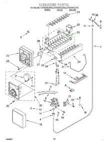 17 - Ice Maker parts for Kitchenaid Refrigerator KSSS36QJB00 from AppliancePartsPros.com
