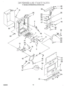 13 - Dispenser And Front parts for Kitchenaid Refrigerator KSSS36QDX04 from AppliancePartsPros.com