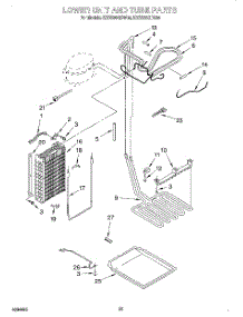 15 - Lower Unit And Tube parts for Kitchenaid Refrigerator KSSS36QDX04 from AppliancePartsPros.com
