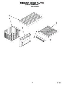 03 - Freezer Shelf Parts parts for Kitchenaid Refrigerator KSSP48QMS02 from AppliancePartsPros.com