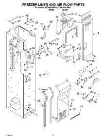 08 - Freezer Liner And Air Flow Parts parts for Kitchenaid Refrigerator KSSO48QMB00 from AppliancePartsPros.com