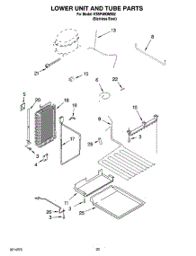 14 - Lower Unit And Tube Parts parts for Kitchenaid Refrigerator KSSP48QMS02 from AppliancePartsPros.com