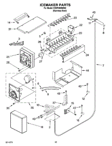 15 - Icemaker Parts parts for Kitchenaid Refrigerator KSSP48QMS02 from AppliancePartsPros.com