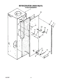 05 - Refrigerator Liner parts for Kitchenaid Refrigerator KSSS48DWW01 from AppliancePartsPros.com