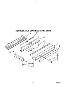10 - Refrigerator Control Panel parts for Kitchenaid Refrigerator KSSS48DWW01 from AppliancePartsPros.com
