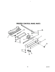 12 - Freezer Control Panel parts for Kitchenaid Refrigerator KSSS48DWW01 from AppliancePartsPros.com