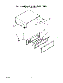18 - Top Grille And Unit Cover parts for Kitchenaid Refrigerator KSSS48DWW01 from AppliancePartsPros.com