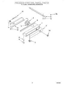 06 - Freezer Control Panel parts for Kitchenaid Refrigerator KSSS48QDX05 from AppliancePartsPros.com