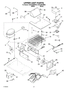 13 - Upper Unit Parts parts for Kitchenaid Refrigerator KSSO48QMB00 from AppliancePartsPros.com
