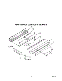 03 - Refrigerator Control Panel parts for Kitchenaid Refrigerator KSSS36DWW00 from AppliancePartsPros.com