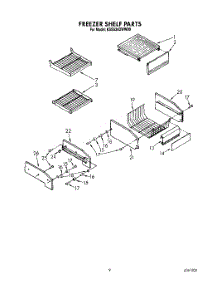 07 - Freezer Shelf parts for Kitchenaid Refrigerator KSSS36DWW00 from AppliancePartsPros.com