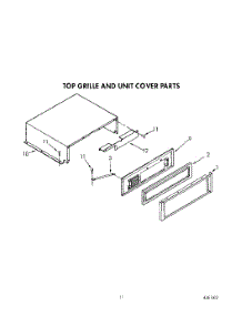 09 - Top Grille And Unit Cover parts for Kitchenaid Refrigerator KSSS36DWW00 from AppliancePartsPros.com