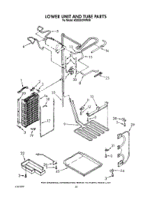 14 - Lower Unit And Tube parts for Kitchenaid Refrigerator KSSS36DWW00 from AppliancePartsPros.com