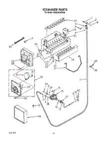 16 - Icemaker, Lit / Optional parts for Kitchenaid Refrigerator KSSS36DWW00 from AppliancePartsPros.com