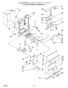 13 - Dispenser And Front parts for Kitchenaid Refrigerator KSSS48QDX05 from AppliancePartsPros.com