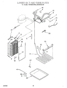 15 - Lower Unit And Tube parts for Kitchenaid Refrigerator KSSS48QDX05 from AppliancePartsPros.com