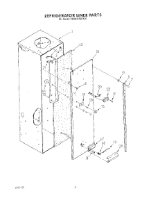 04 - Refrigerator Liner parts for Kitchenaid Refrigerator KSSS36MWX00 from AppliancePartsPros.com