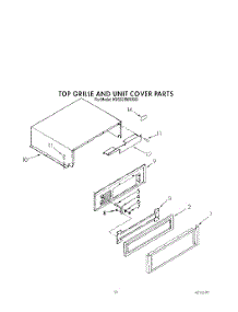 10 - Top Grille And Unit Cover parts for Kitchenaid Refrigerator KSSS36MWX00 from AppliancePartsPros.com