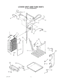 12 - Lower Unit And Tube parts for Kitchenaid Refrigerator KSSS36MWX00 from AppliancePartsPros.com