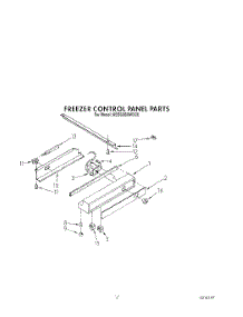 13 - Freezer Control Panel parts for Kitchenaid Refrigerator KSSS36MWX00 from AppliancePartsPros.com