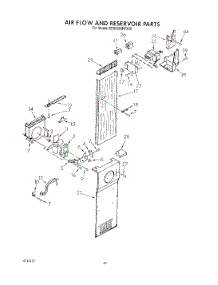 15 - Air Flow And Reservoir parts for Kitchenaid Refrigerator KSSS36MWX00 from AppliancePartsPros.com