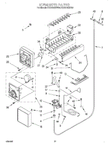 17 - Ice Maker, Lit / Optional parts for Kitchenaid Refrigerator KSSS42QDW04 from AppliancePartsPros.com