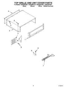 06 - Top Grille And Unit Cover parts for Kitchenaid Refrigerator KSSS36FKX01 from AppliancePartsPros.com