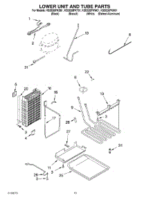 12 - Lower Unit And Tube parts for Kitchenaid Refrigerator KSSS36FKX01 from AppliancePartsPros.com