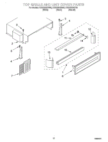 09 - Top Grill And Unit Cover parts for Kitchenaid Refrigerator KSSS36QHW00 from AppliancePartsPros.com