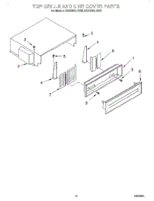 09 - Top Grille And Unit Cover parts for Kitchenaid Refrigerator KSSS36QDW05 from AppliancePartsPros.com