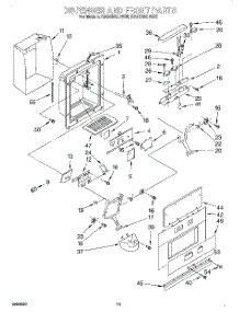 13 - Dispenser And Front parts for Kitchenaid Refrigerator KSSS36QDW05 from AppliancePartsPros.com