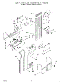 16 - Air Flow And Reservoir parts for Kitchenaid Refrigerator KSSS36QDW05 from AppliancePartsPros.com