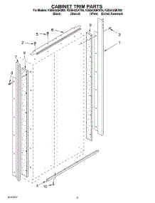 02 - Cabinet Trim parts for Kitchenaid Refrigerator KSSS42QKX00 from AppliancePartsPros.com