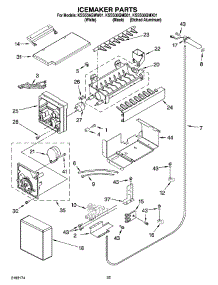 15 - Icemaker Parts parts for Kitchenaid Refrigerator KSSS36QMX01 from AppliancePartsPros.com