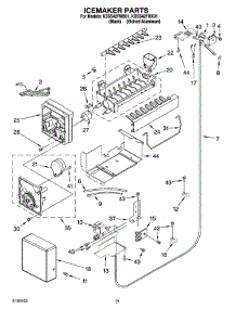 13 - Icemaker Parts parts for Kitchenaid Refrigerator KSSS42FMB01 from AppliancePartsPros.com