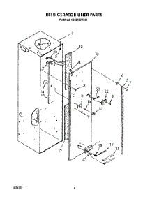 04 - Refrigerator Liner parts for Kitchenaid Refrigerator KSSS48DWX00 from AppliancePartsPros.com