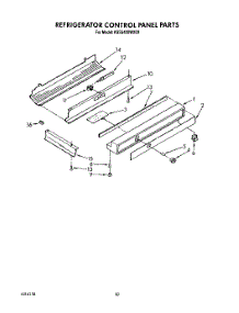 07 - Refrigerator Control Panel parts for Kitchenaid Refrigerator KSSS48DWX00 from AppliancePartsPros.com