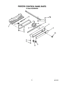 08 - Freezer Control Panel parts for Kitchenaid Refrigerator KSSS48DWX00 from AppliancePartsPros.com