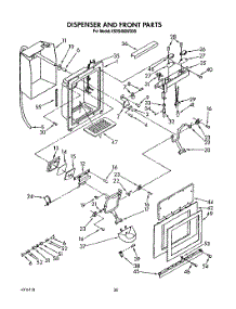 13 - Dispenser And Front parts for Kitchenaid Refrigerator KSSS48DWX00 from AppliancePartsPros.com