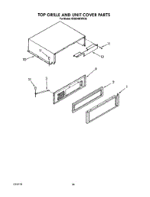 18 - Top Grille And Unit Cover parts for Kitchenaid Refrigerator KSSS48DWX00 from AppliancePartsPros.com