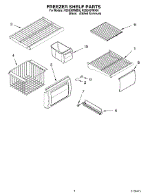 03 - Freezer Shelf Parts parts for Kitchenaid Refrigerator KSSS36FMX00 from AppliancePartsPros.com