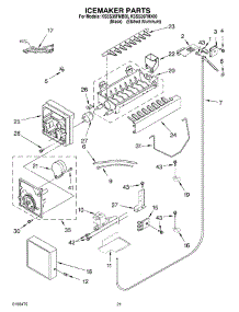 13 - Icemaker Parts parts for Kitchenaid Refrigerator KSSS36FMX00 from AppliancePartsPros.com